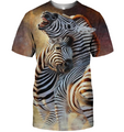 3D All Over Print Lovely Zebra Shirt-Apparel-6teenth World-T-Shirt-S-Vibe Cosy™
