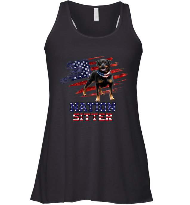 Nation Sitter Rottweiler Pi261205-Apparel-Amsbk-Racerback Tank-Black-XS-Vibe Cosy™