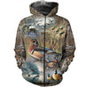 3D All Over Printed Hunting Duck Shirts-Apparel-HP Arts-ZIPPED HOODIE-S-Vibe Cosy™