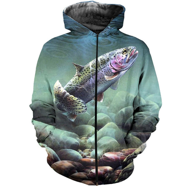 3D All Over Printed Fly Fishing-Apparel-HP Arts-ZIPPED HOODIE-S-Vibe Cosy™