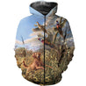 3D All Over Printed Pheasant Hunting Art Shirts-Apparel-HP Arts-ZIPPED HOODIE-S-Vibe Cosy™