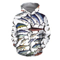 3D Printed Fish Clothes-Apparel-HP Arts-ZIPPED HOODIE-S-Vibe Cosy™