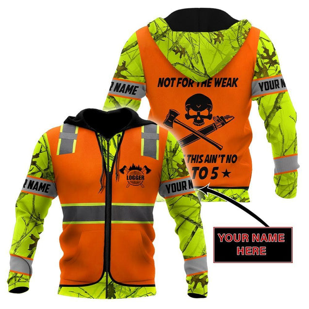 3D Chainsaw Logger Custom Name Unisex Shirts AM102055