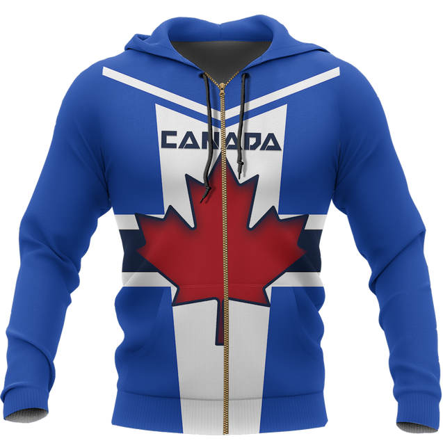 Canada Active Zip Hoodie PL-Apparel-PL8386-Zipped Hoodie-S-Vibe Cosy™