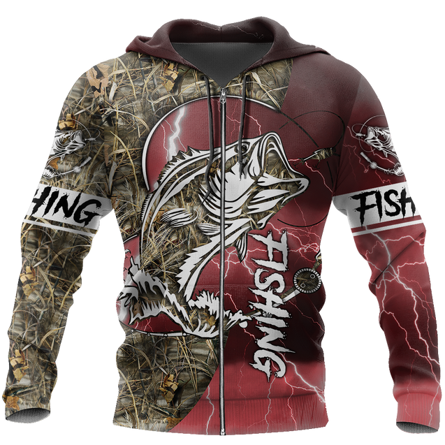 HC Bass fishing Sport - Red version TR121101 - Amaze Style™-Apparel