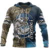 Snakehead Fishing Blue camo Women's Men's clothing TR161202 - Amaze Style™-Apparel