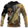 Walleye Fishing on skin mushrooms 3D all over printing shirts for men and women TR200201 - Amaze Style™-Apparel