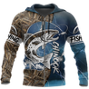 Chinook Fishing Salmon camo all over printed shirts for men and women blue color TR040101 - Amaze Style™-Apparel