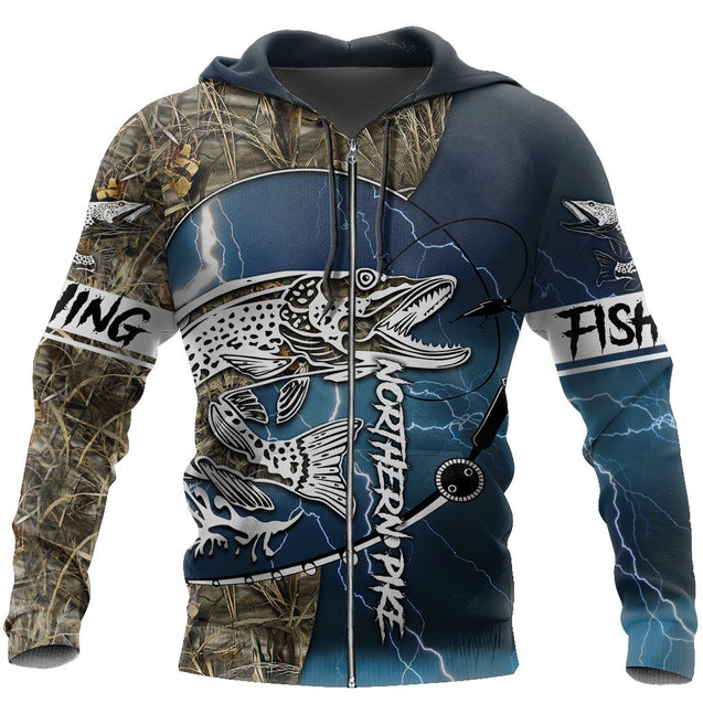 HC Northern Pike Fishing Shirts for Men and Women - Blue TR201102 - Amaze Style™-Apparel