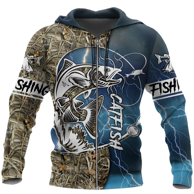 Catfish fishing 3d all over printed Shirts for men and women TR170100 - Amaze Style™-Apparel