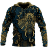 Elephant Royal Mandala Premium 3D All Over Printed Unisex Zip Hoodie