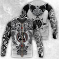 All Over Printed Viking Tattoo Shirts-Apparel-HP Arts-Zipped Hoodie-S-Vibe Cosy™