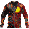 Aboriginal Australia Flag Dot Painting Art Shirt For Men And Women