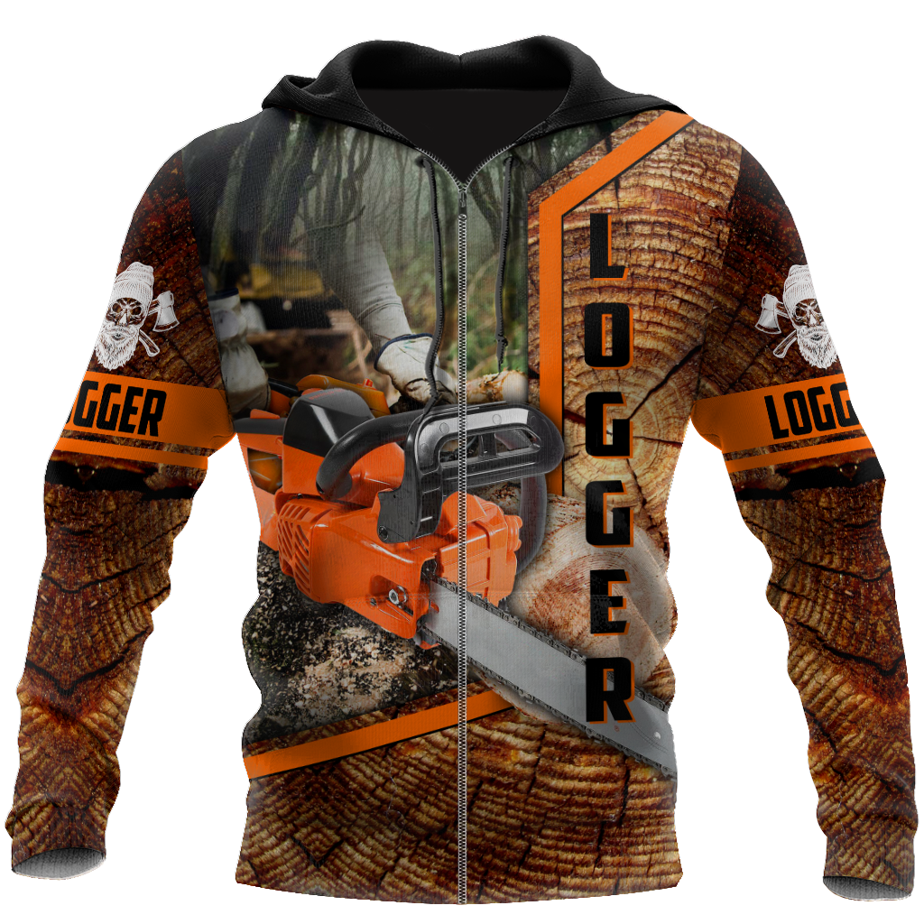 Logger Chainsaw 3D Unisex Hoodie TR1111204XT