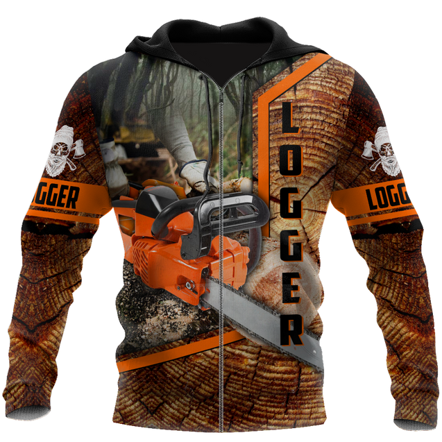 Logger Chainsaw 3D Unisex Hoodie TR1111204XT