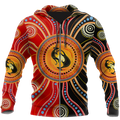 Aboriginal Kangaroo Australia Indigenous Painting Art shirts for men and women-Apparel-Huyencass-Zipped Hoodie-S-Vibe Cosy™