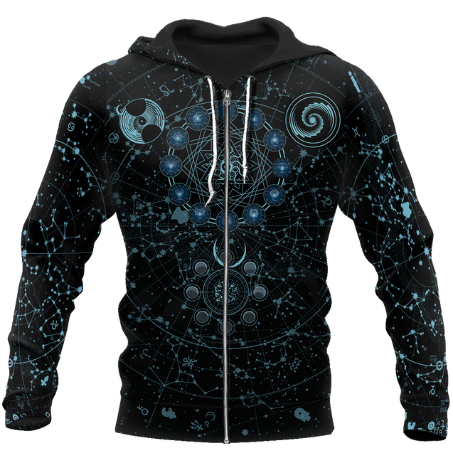 Alchemy Sky Signs 3D All Over Printed Shirts Hoodie JJ040201-Apparel-MP-Zipped Hoodie-S-Vibe Cosy™