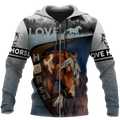 Love Horse 3D All Over Printed Shirts TR2704200-Apparel-TA-Zipped Hoodie-S-Vibe Cosy™