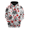 3D Dachshund Xmas Pattern Unisex Hoodie TR3010204