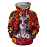 All Over Printed Mexican Day Of The Dead Hoodie TR0409206-MEI