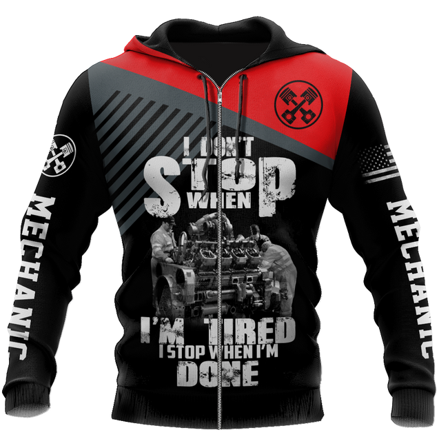 Mechanic I Stop When I'm Done 3D All Over Printed Hoodie For Men and Women TR1010205