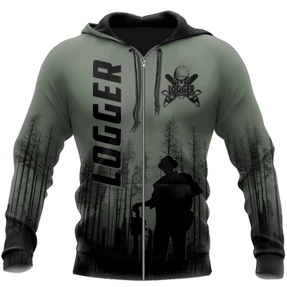 Premium Logger Man Dark Green Unisex Shirts DL20052016