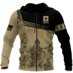 US Army Veteran 3D All Over Printed Unisex Shirts