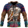 Mandala 3D All Over Printed Unisex Shirts Mandala Elephant