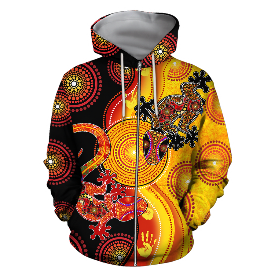 Aboriginal Australia Indigenous Lizards and the Sun shirts for men and women