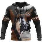 American Paint Horse3D All Over Printed Shirts-Apparel-TA-Zipped Hoodie-S-Vibe Cosy™