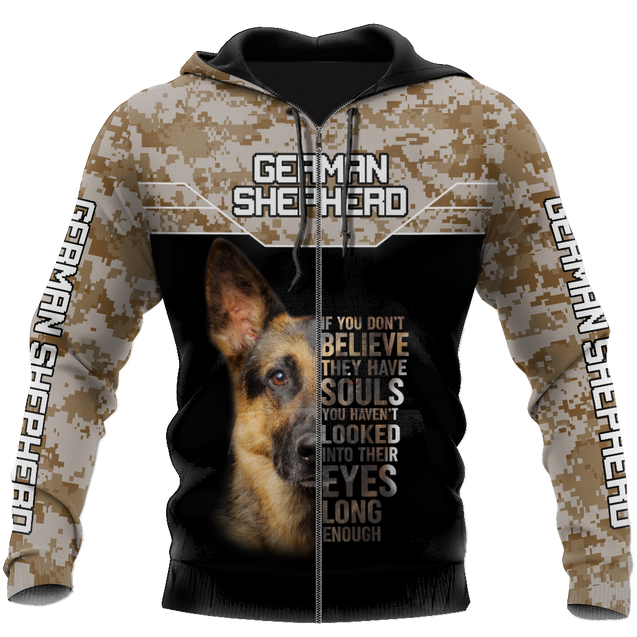 German Shepherd Camo Unisex Shirts TR2110206