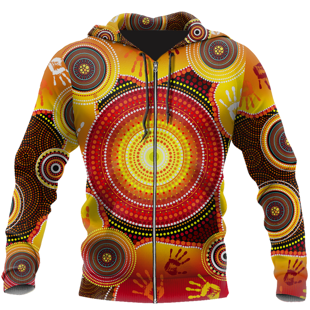 Aboriginal Indigenous Circle Dot Painting Shirt For Men And Women