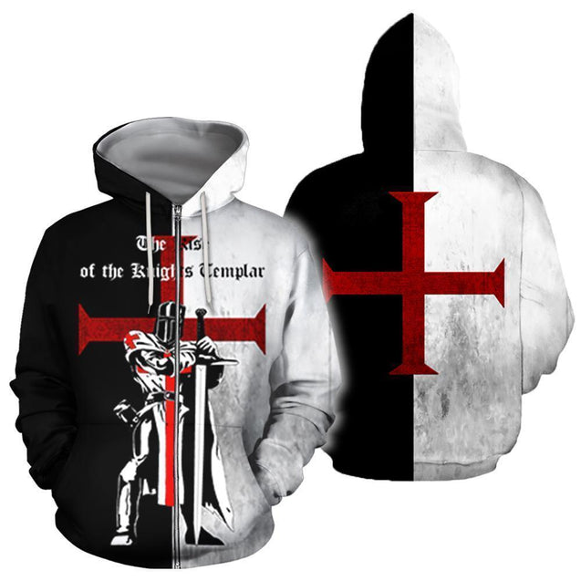 3D All Over Printed The Rise of the Knights Templar Shirts-Bee-HP Arts-Zipped Hoodie-XS-Vibe Cosy™