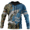 Trout Fishing blue Tattoo camo shirts for men and women TR2108202