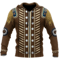 Native Cowboy Jacket No20 Cosplay 3D Over Printed Unisex Deluxe Hoodie ML