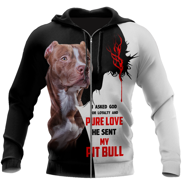 Premium God Sent Me My Pit Bull Unisex Shirts