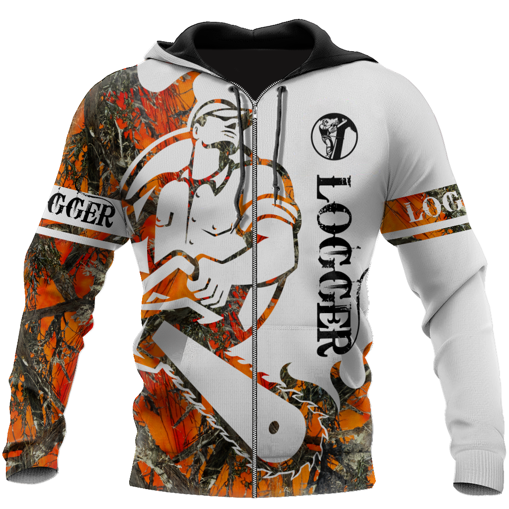 Logger Man Tattoo Orange Unisex Shirts TRST1010202