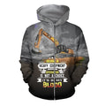 3D All Over Printed CAT Excavator Shirts and Shorts-Apparel-HP Arts-ZIPPED HOODIE-S-Vibe Cosy™