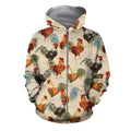 3D All Over Printed Chicken Farming Clothes-Apparel-6teenth World-ZIPPED HOODIE-S-Vibe Cosy™